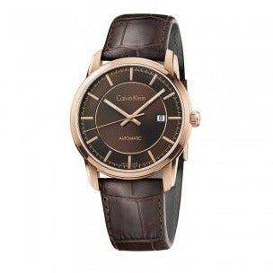 Calvin Klein Infinity Brown Dial Brown Leather Strap Watch for Men - K5S346GK Buy Now By Calvin Klein