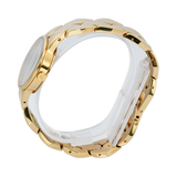 Calvin Klein Snake Silver Dial Yellow Gold Steel Strap Watch For Women - K6E23546 Buy Now By Calvin Klein