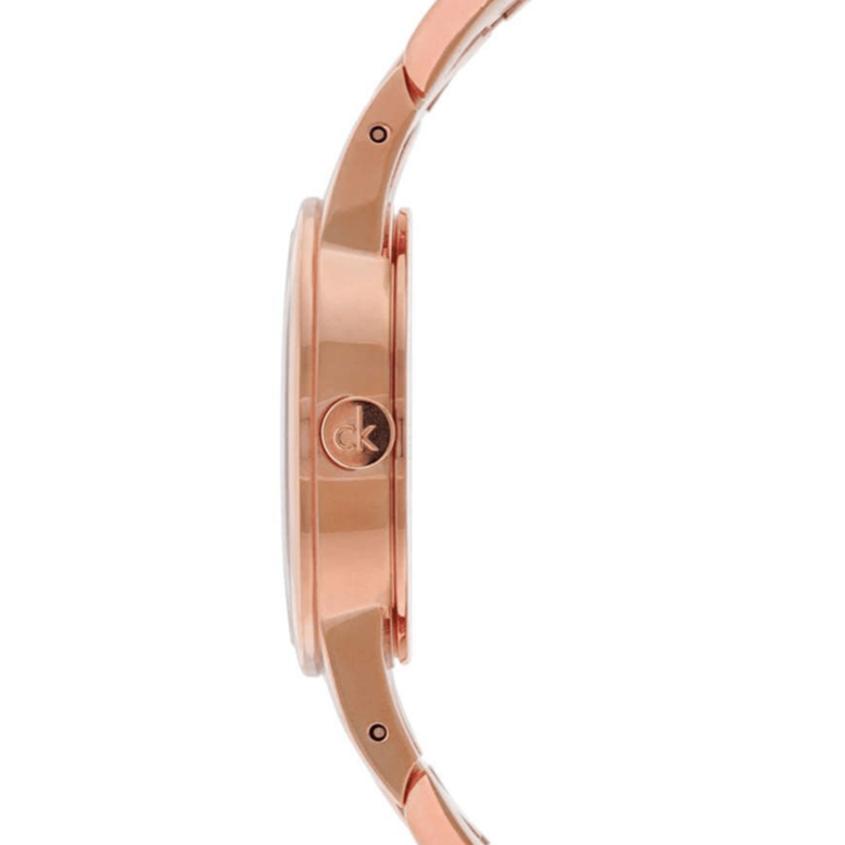 Calvin Klein Snake Silver Dial Rose Gold Steel Strap Watch For Women - K6E23646 Buy Now By Calvin Klein