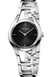 Calvin Klein Class Black Dial Silver Steel Strap Watch for Women - K6R23121 Buy Now By Calvin Klein