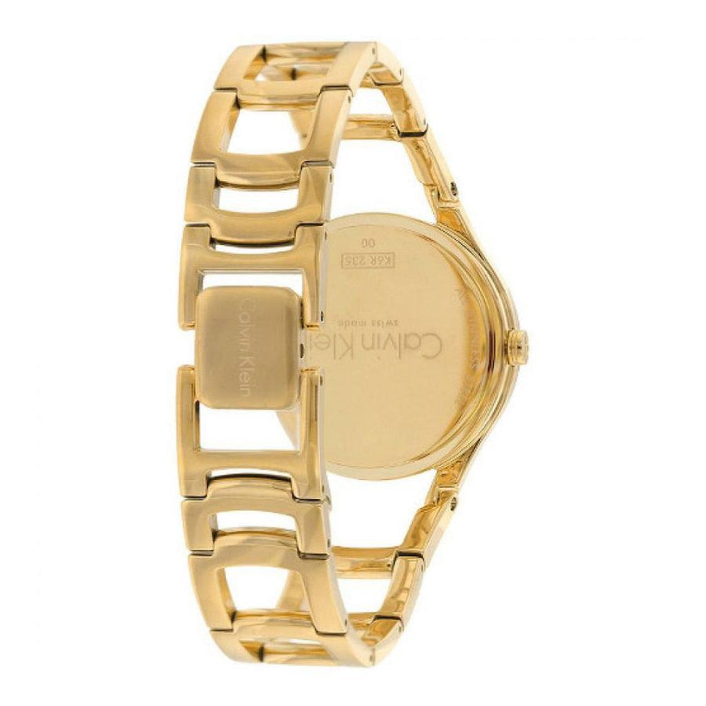 Calvin Klein Class White Dial Gold Steel Strap Watch for Women - K6R23526 Buy Now By Calvin Klein