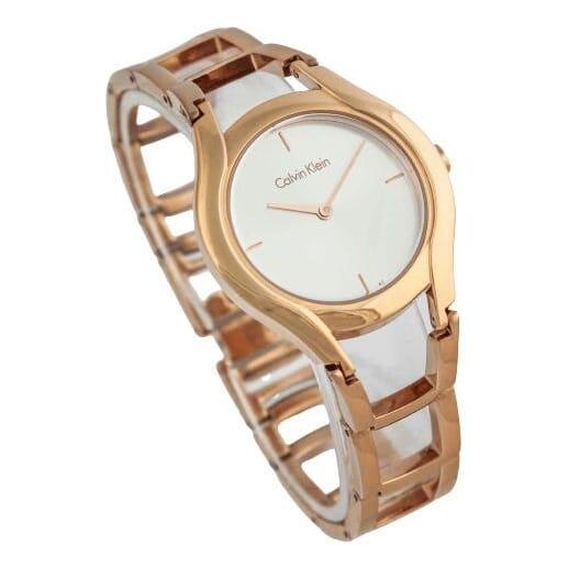 Calvin Klein Class White Dial Rose Gold Steel Strap Watch for Women - K6R23626 Buy Now By Calvin Klein
