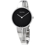 Calvin Klein Drift Black Dial Silver Steel Strap Watch for Women - K6S2N111 Buy Now By Calvin Klein