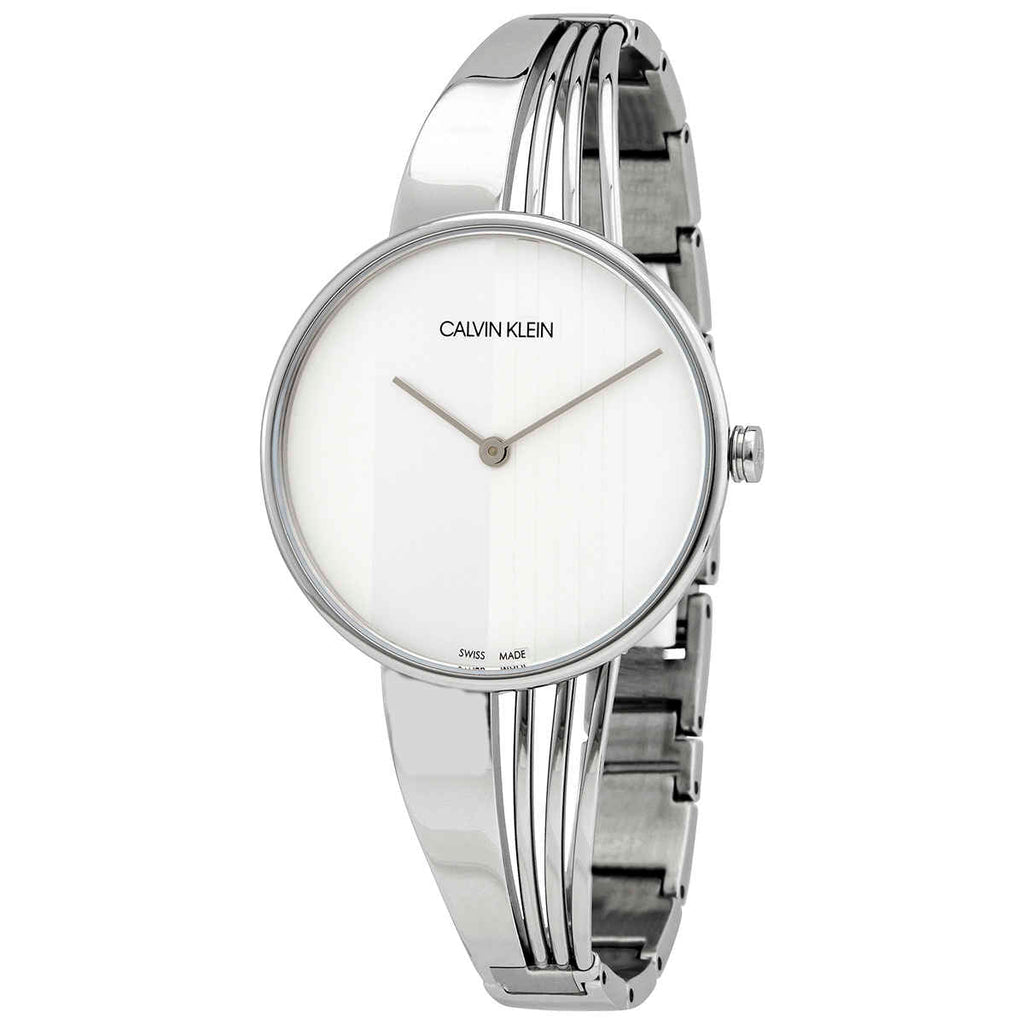 Calvin Klein Drift Silver Dial Silver Steel Strap Watch for Women - K6S2N116 Buy Now By Calvin Klein