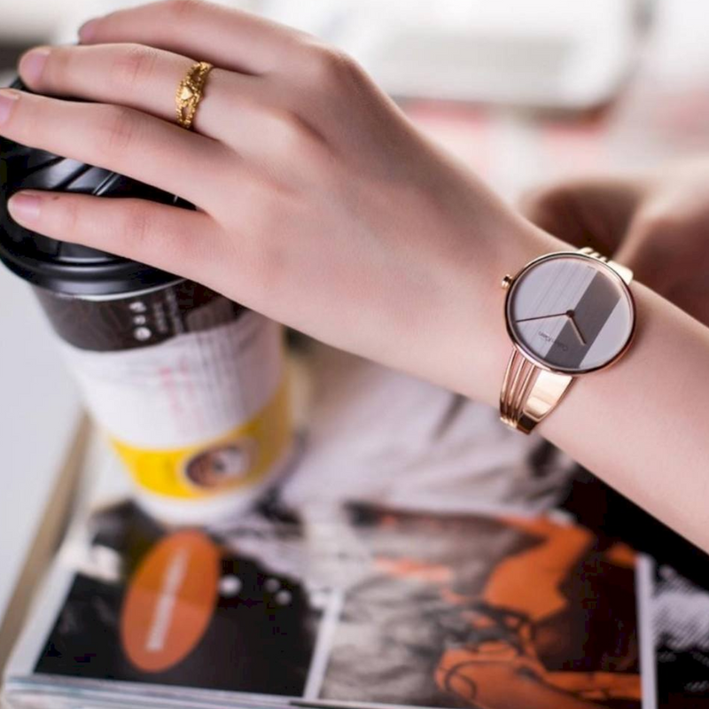 Calvin Klein Drift White Dial Rose Gold Steel Strap Watch for Women - K6S2N616 Buy Now By Calvin Klein