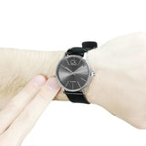 Calvin Klein Minimal Black Dial Black Leather Strap Watch for Men - K7621107 Buy Now By Calvin Klein