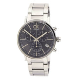 Calvin Klein Post Minimal Chronograph Black Dial Silver Steel Strap Watch for Men - K7627161 Buy Now By Calvin Klein