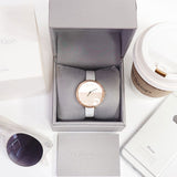 Calvin Klein Rise White Dial White Leather Strap Watch for Women - K7A236LH Buy Now By Calvin Klein