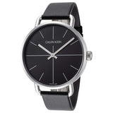 Calvin Klein Evan Black Dial Black Leather Strap Watch for Men - K7B211CZ Buy Now By Calvin Klein