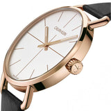 Calvin Klein Even White Dial Black Leather Strap Watch for Women - K7B216C6 Buy Now By Calvin Klein