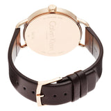 Calvin Klein Even Grey Dial Brown Leather Strap Watch for Women - K7B216G3 Buy Now By Calvin Klein