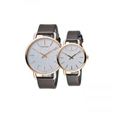 Calvin Klein Even Silver Dial Brown Leather Strap Watch for Men - K7B216G6 Buy Now By Calvin Klein