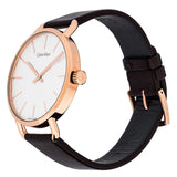 Calvin Klein Even Silver Dial Brown Leather Strap Watch for Men - K7B216G6 Buy Now By Calvin Klein