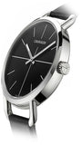 Calvin Klein Even Black Dial Black Leather Strap Watch for Women - K7B231CZ Buy Now By Calvin Klein