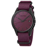 Calvin Klein Tone Maroon Dial Maroon NATO Strap Watch for Men - K7K514UP Buy Now By Calvin Klein