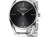 Calvin Klein Dainty Black Dial Silver Steel Strap Watch for Women - K7L23141 Buy Now By Calvin Klein