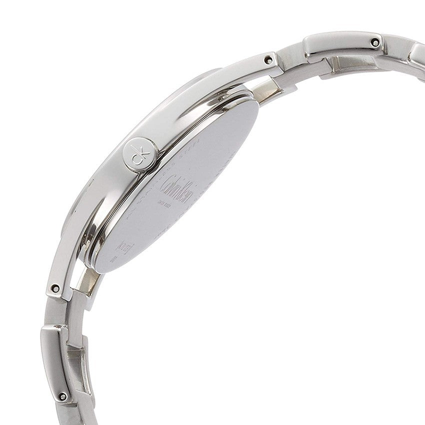 Calvin Klein Dainty Black Dial Silver Steel Strap Watch for Women - K7L23141 Buy Now By Calvin Klein