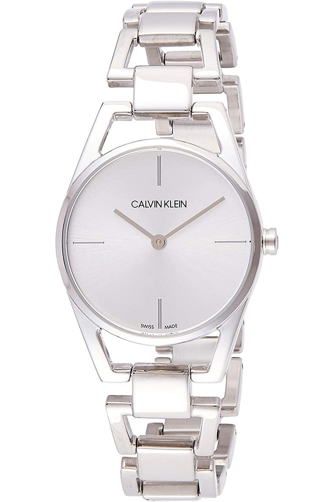 Calvin Klein Dainty Silver Dial Silver Steel Strap Watch for Women - K7L23146 Buy Now By Calvin Klein