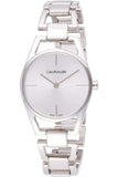 Calvin Klein Dainty Silver Dial Silver Steel Strap Watch for Women - K7L23146 Buy Now By Calvin Klein
