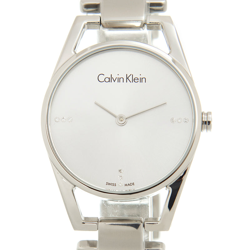 Calvin Klein Dainty Diamonds Silver Dial Sliver Steel Strap Watch for Women - K7L2314T Buy Now By Calvin Klein