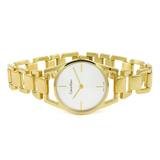 Calvin Klein Dainty White Dial Gold Steel Strap Watch for Women - K7L23546 Buy Now By Calvin Klein