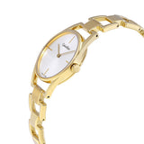 Calvin Klein Dainty White Dial Gold Steel Strap Watch for Women - K7L23546 Buy Now By Calvin Klein