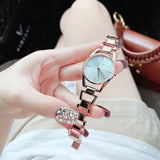 Calvin Klein Dainty White Dial Rose Gold Steel Strap Watch for Women - K7L23646