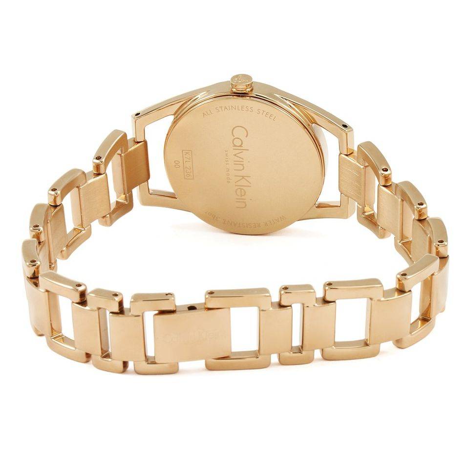 Calvin Klein Dainty White Dial Rose Gold Steel Strap Watch for Women - K7L23646 Buy Now By Calvin Klein