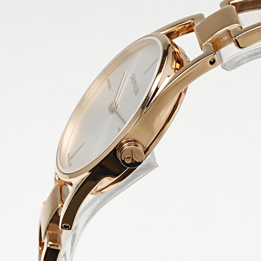 Calvin Klein Dainty White Dial Rose Gold Steel Strap Watch for Women - K7L23646 Buy Now By Calvin Klein