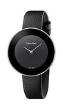 Calvin Klein Chic Black Dial Black Leather Strap Watch for Women - K7N23CB1 Buy Now By Calvin Klein