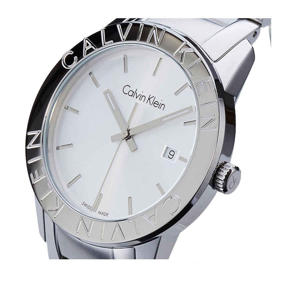 Calvin Klein Steady Silver Dial Silver Steel Strap Watch for Women - K7Q21146 Buy Now By Calvin Klein