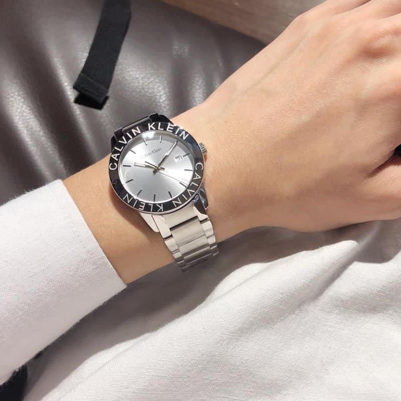 Calvin Klein Steady Silver Dial Silver Steel Strap Watch for Women - K7Q21146 Buy Now By Calvin Klein
