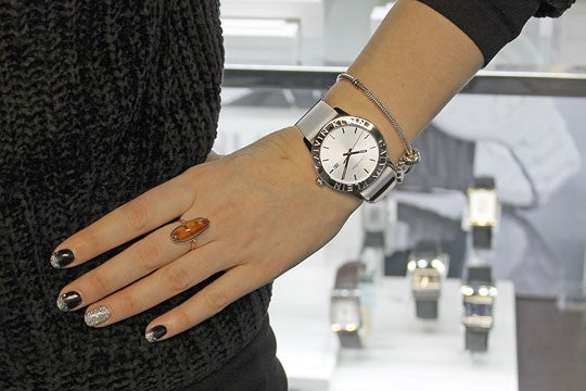 Calvin Klein Steady Silver Dial White Leather Strap Watch for Women - K7Q211L6 Buy Now By Calvin Klein