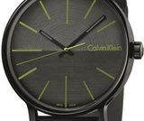 Calvin Klein Boost Black Dial Black Leather Strap Watch for Men - K7Y214CL Buy Now By Calvin Klein