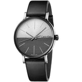 Calvin Klein Boost White Black Dial Black Leather Strap Watch for Men - K7Y21CCX Buy Now By Calvin Klein