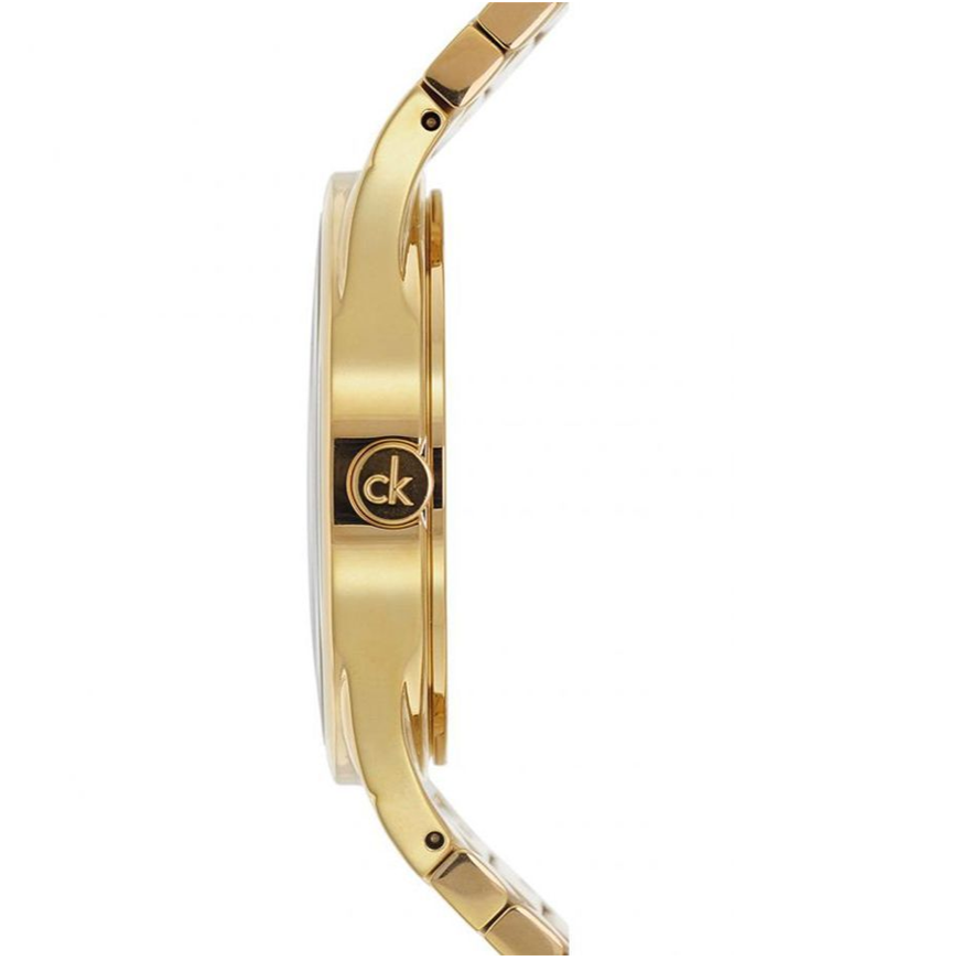 Calvin Klein Dainty White Dial Gold Steel Strap Watch for Women - K7L23546 Buy Now By Calvin Klein