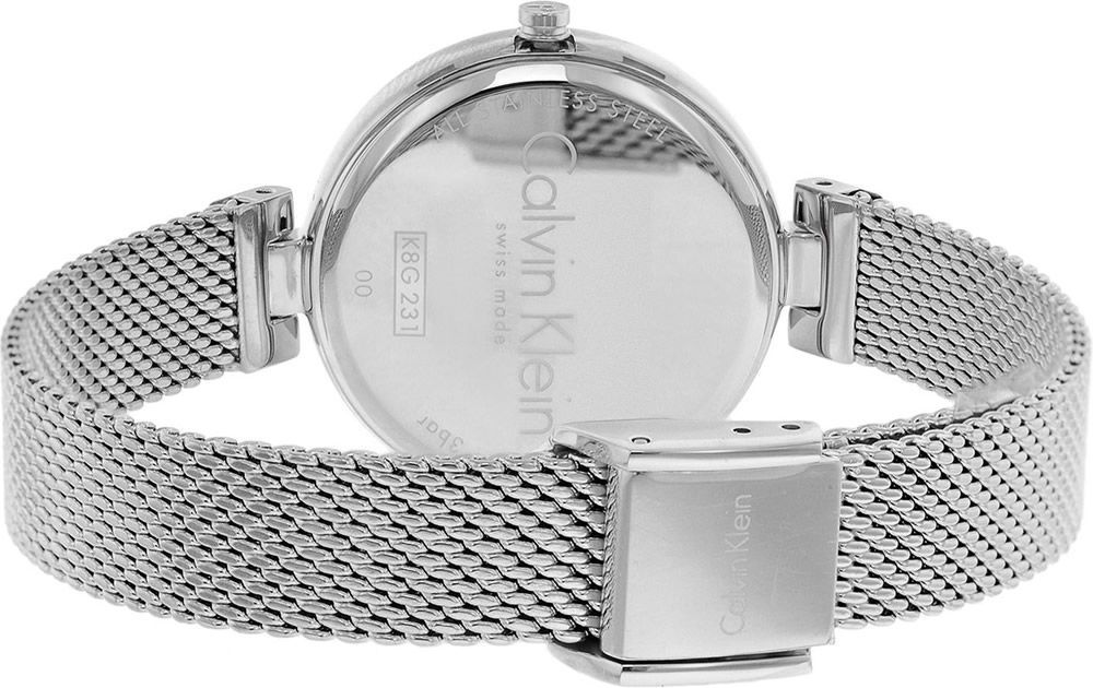 Calvin Klein Authentic Black Dial Silver Mesh Bracelet Watch for Women - K8G23121 Buy Now By Calvin Klein