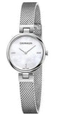 Calvin Klein Authentic Mother of Pearl Dial Silver Mesh Bracelet Watch for Women - K8G2312E Buy Now By Calvin Klein
