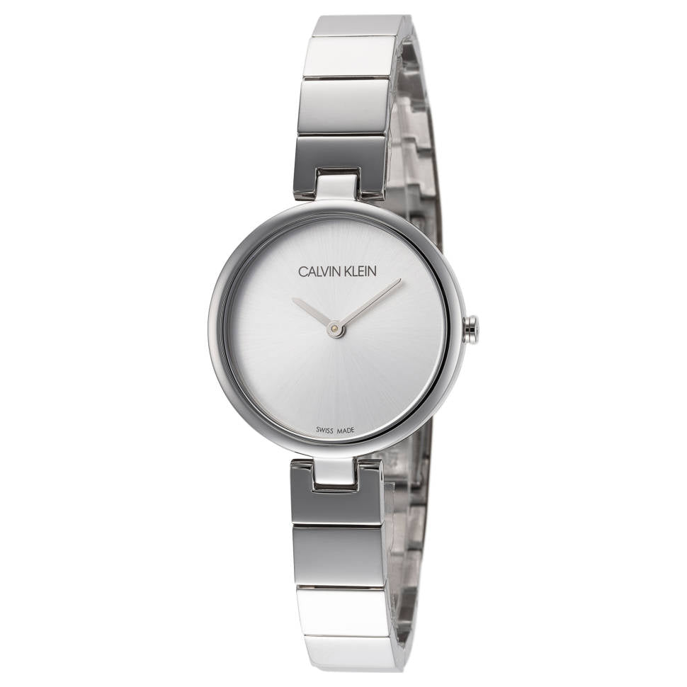 Calvin Klein Authentic White Dial Silver Steel Strap Watch for Women - K8G23146 Buy Now By Calvin Klein