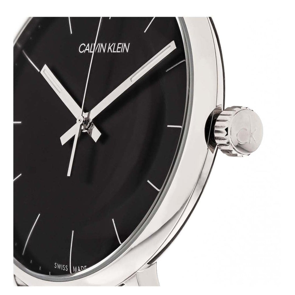 Calvin Klein High Noon Quartz Black Dial Black Leather Strap Watch for Men - K8M211C1 Buy Now By Calvin Klein