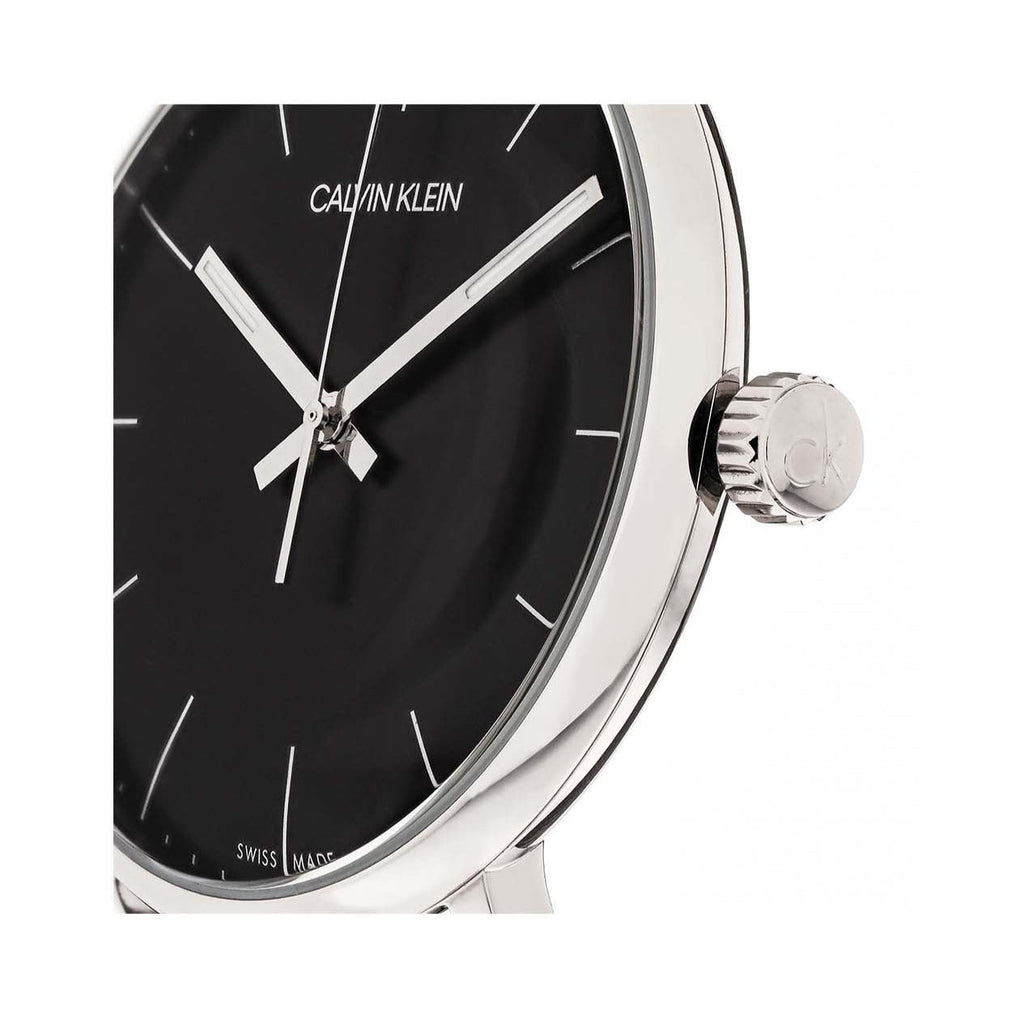 Calvin Klein High Noon Black Dial Silver Mesh Bracelet Watch for Men - K8M21121 Buy Now By Calvin Klein