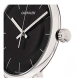 Calvin Klein High Noon Quartz Black Dial Black Leather Strap Watch for Men - K8M211C1 Buy Now By Calvin Klein