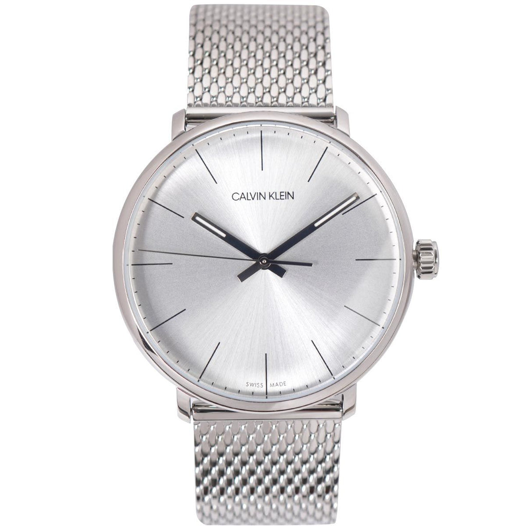 Calvin Klein White Dial Silver Mesh Bracelet Watch for Women - K8M21126 Buy Now By Calvin Klein