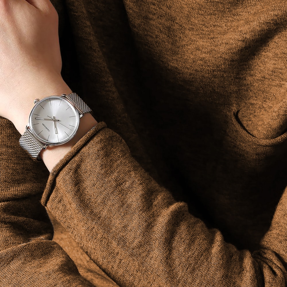 Calvin Klein White Dial Silver Mesh Bracelet Watch for Women - K8M21126 Buy Now By Calvin Klein