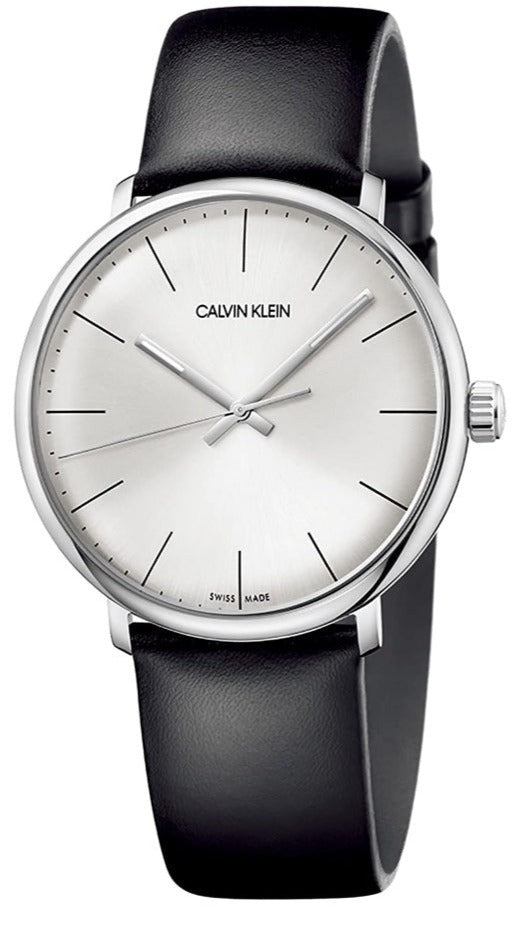 Calvin Klein High Noon Quartz White Dial Black Leather Strap Watch for Men - K8M211C6 Buy Now By Calvin Klein
