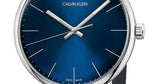 Calvin Klein High Noon Quartz Blue Dial Black Leather Strap Watch for Men - K8M211CN Buy Now By Calvin Klein