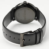 Calvin Klein High Noon Quartz Black Dial Black Leather Strap Watch for Men - K8M214CB Buy Now By Calvin Klein