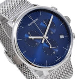 Calvin Klein High Noon Chronograph Blue Dial Silver Mesh Bracelet Watch for Men - K8M2712N Buy Now By Calvin Klein