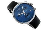 Calvin Klein High Noon Chronograph Blue Dial Black Leather Strap Watch for Men - K8M271CN Buy Now By Calvin Klein