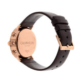 Calvin Klein High Noon Silver Dial Brown Leather Strap Watch for Men - K8M276G6 Buy Now By Calvin Klein